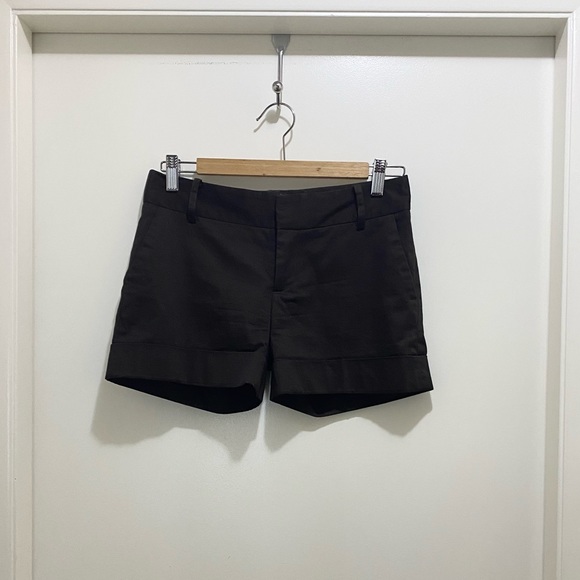 Zara Basic Dress Shorts Chocolate Brown S - Picture 3 of 5